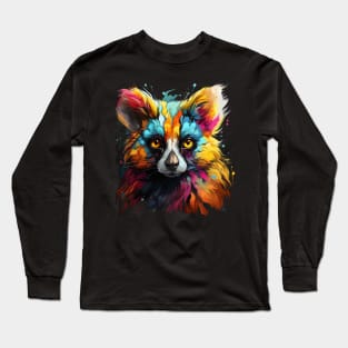 Lemur Rainbow Long Sleeve T-Shirt